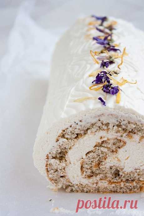 My recipe book - Чайный бисквитный рулет с жасмином