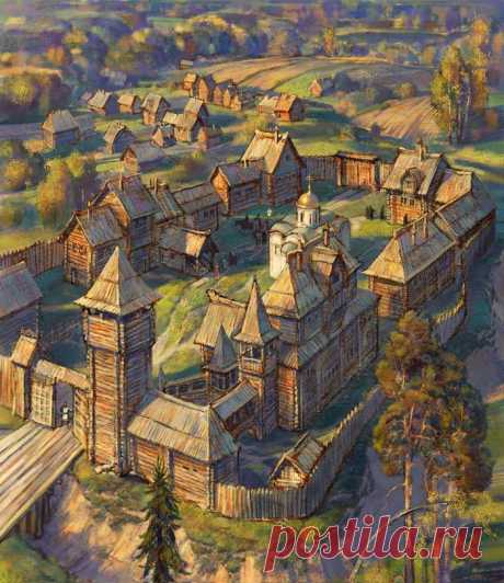 Сообщество иллюстраторов / Иллюстрации / Батов Антон (art_bat) / Гипотетический княжий двор