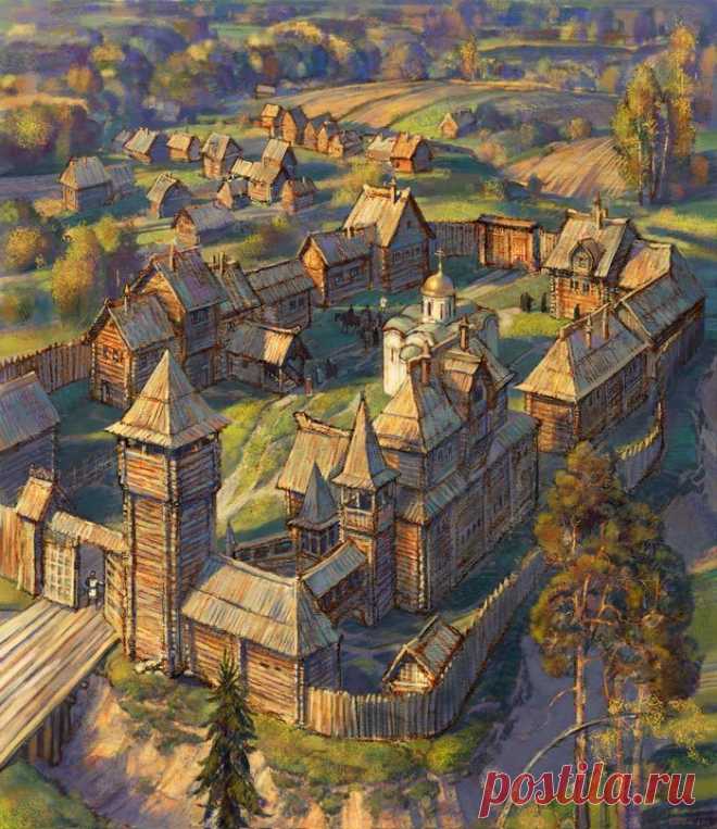 Сообщество иллюстраторов / Иллюстрации / Батов Антон (art_bat) / Гипотетический княжий двор