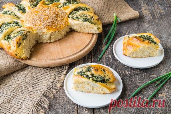 Пирог со шпинатом. Пошаговый рецепт с фото