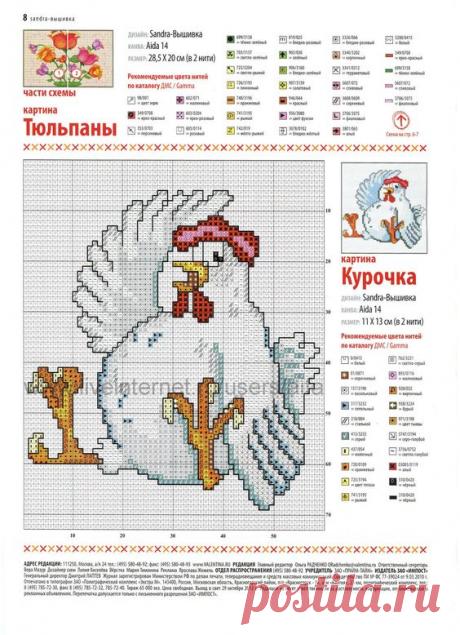 (637) chicken cross stitch pattern | Chickens and Roosters Cross stitch