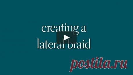 Creating a lateral braid This video is about creating a lateral braid in knitted fabric