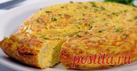 Испанская тортилья с картофелем и луком