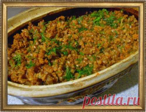 ГРЕЧКА ПО-КУПЕЧЕСКИ В ГОРШОЧКЕ.
