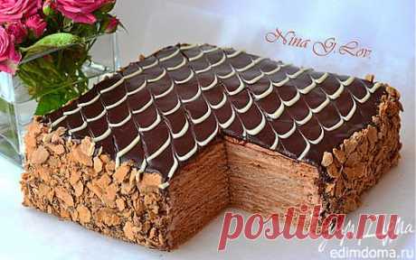 Торт Наполеон &quot;Шоколадно-сливочный&quot; | Кулинарные рецепты от «Едим дома!»