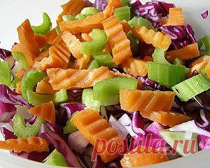 Салат "метелка" для очищения кишечника.