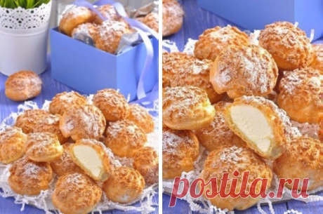 Профитроли с кракелином и нежным заварным кремом Остановиться сложно, понимаю, но ничего с собой поделать не могу… такие они наркотические)