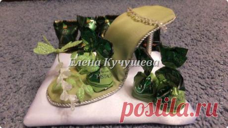 Салатовая конфетная туфелька | Страна Мастеров
