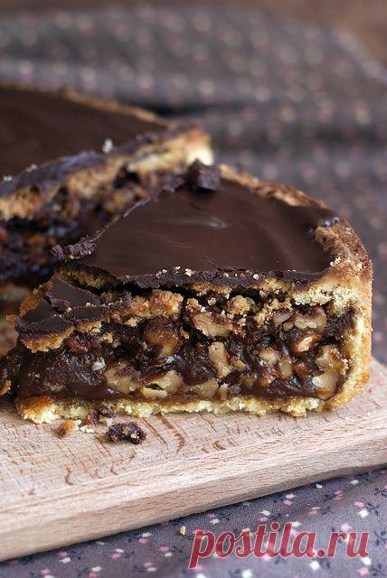 безумный шляпник - Шоколадно-карамельно-ореховый тарт