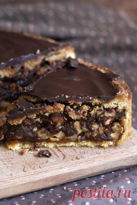 безумный шляпник - Шоколадно-карамельно-ореховый тарт