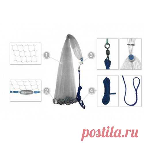 Кастинговая сеть 3,1 м; 0,28 мм; 16 мм