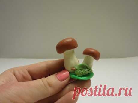 🍂 Как слепить Гриб-боровик  (белый гриб) из пластилина Modellling Clay Boletus