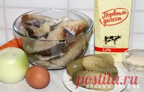 Рыбные котлеты с солеными огурцами «Нижегородские»