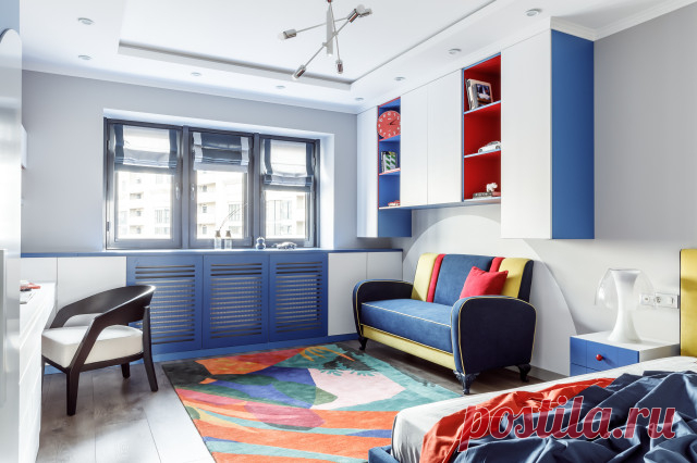 Детская недели: Комната мальчика по мотивам русского авангарда | Houzz Россия