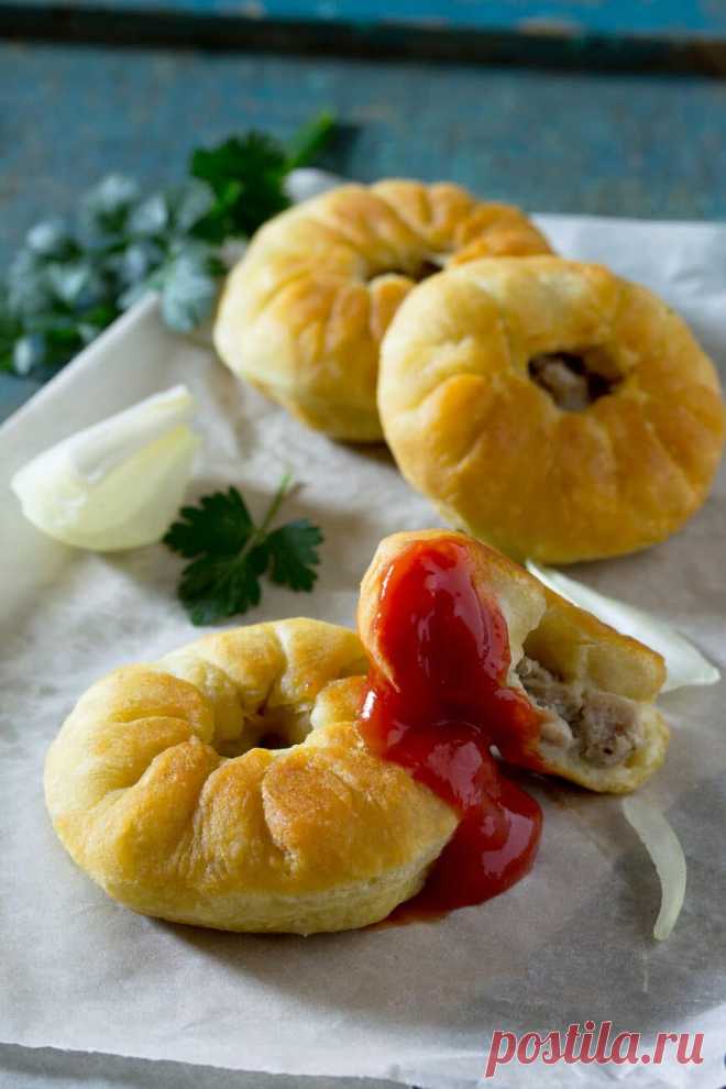 ღОткрытые беляши с мясом