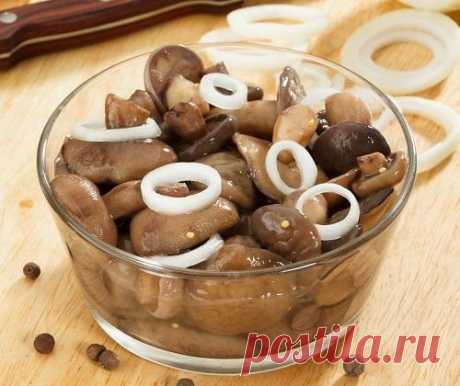 Соленые маслята с луком и кориандром