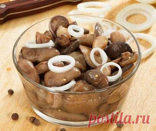 Соленые маслята с луком и кориандром