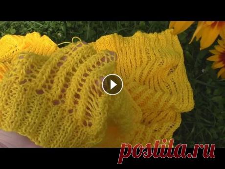 Вязание спицами:Пляжная туника на купальник готоваНакидка на купальникВяжем  спицами. ссылка на процесс Поддержка канала Яндекс кошелек 410012154680329 Будем рады полному просмотру..Всем взаимные просмотры....