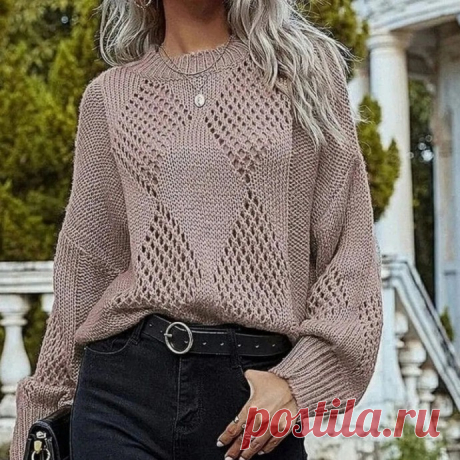 Узор спицами для свитера