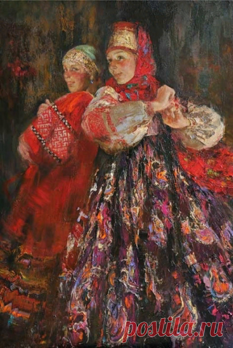Русская женщина...Российская художница Анна Виноградова