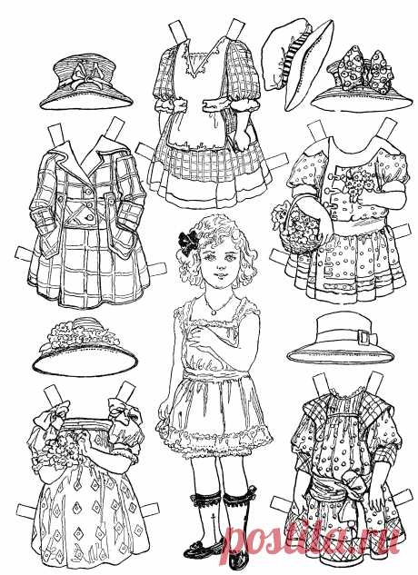 одевать одежду раскраска