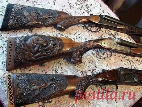 С такими ружьями, на охоту не ходят. Это музейные экспонаты.