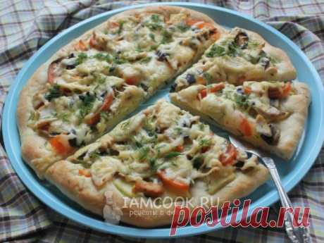 Пицца гавайская с курицей и ананасами — рецепт с фото