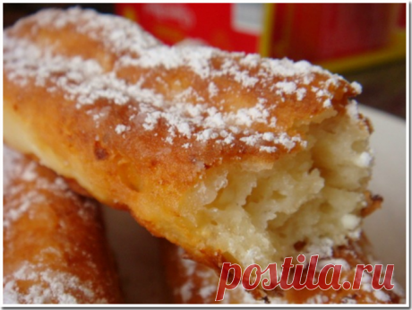 Вкусные творожные батончики-трубочки