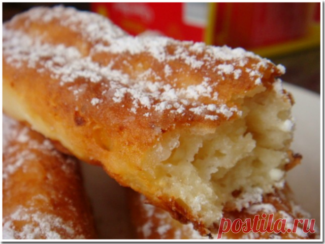 Вкусные творожные батончики-трубочки