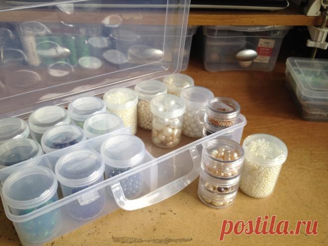 Мое рабочее место: коробочки и крючочки - Ярмарка Мастеров - ручная работа, handmade