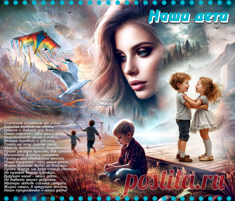Наши дети... ~ Открытка (плейкаст)