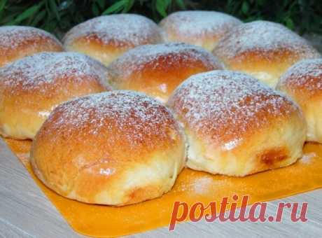 Воздушные булочки с начинкой, тесто тает во рту