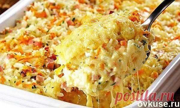 сырно-рисовая запеканка - Простые рецепты Овкусе.ру
