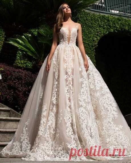 Модные свадебные платья 2019-2020 – новинки, тренды и тенденции свадебных нарядов на фото