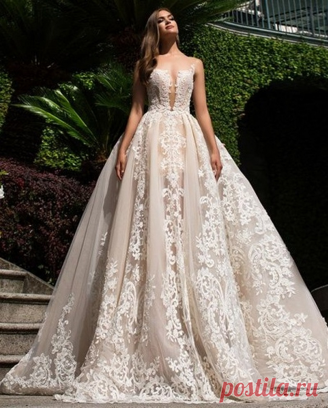 Модные свадебные платья 2019-2020 – новинки, тренды и тенденции свадебных нарядов на фото