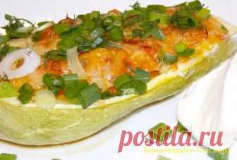 Кабачки фаршированные овощами/Сайт с пошаговыми рецептами с фото для тех кто любит готовить