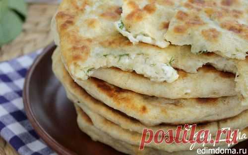 Лепешки с ц/з мукой, брынзой и моцареллой | Кулинарные рецепты от «Едим дома!»