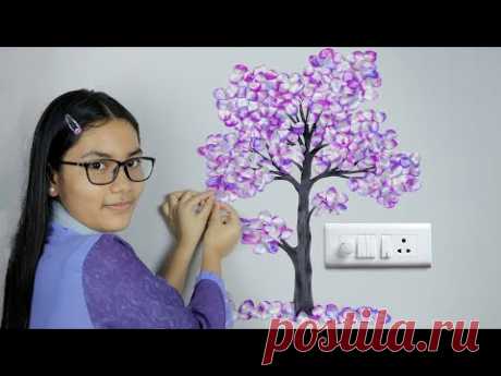 Best wall decoration 👌 ideas || wall art tree design ideas - YouTube
