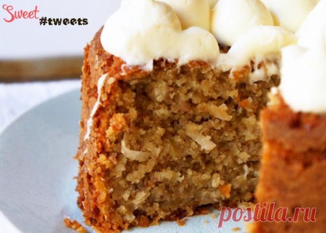 Бананово-кокосовый пирог с сливочно-медовой глазурью | Sweet Twittes