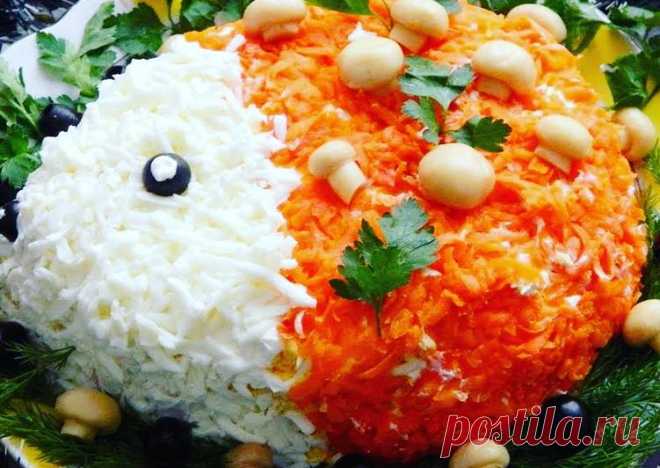 Праздничный салат “Ежик” Автор рецепта Вкусно и просто по-домашнему - Cookpad