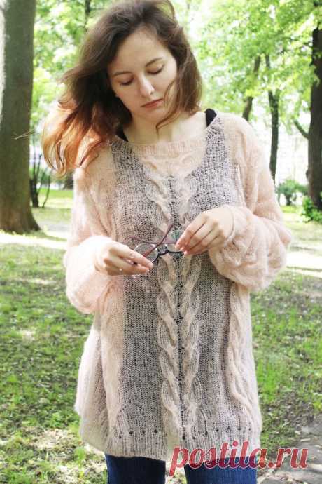 Loose Knit Oversized Mohair Sweaters Dress Cable Knit Jumper Long Sleeves Lightweight Sweater Fluffy Jumper Cute Pull Bohemian Sweater Tunic Loose knit oversized sweater made by premium mohair, styles easily with almost every other garment in your closet. Hand knit cable jumper with long sleeves is great for everyday use. Bohemian sweater tunic will match perfectly with the most outfit such as jeans, leggings, boho maxi