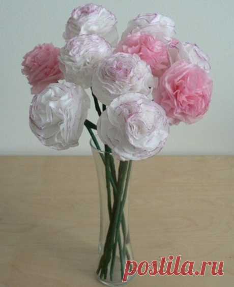 ​Как сделать букет гвоздик из бумаги — Сделай сам, идеи для творчества - DIY Ideas