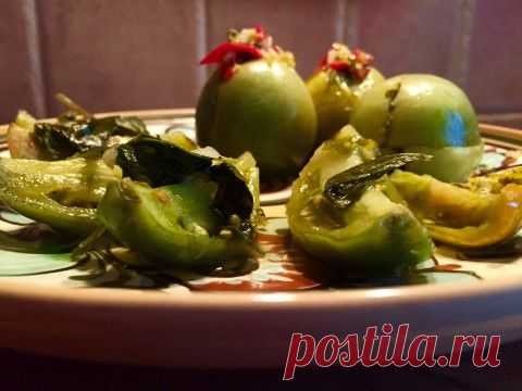 ЧАСТЬ ВТОРАЯ . 2 РЕЦЕПТА НЕ МЕНЕЕ ВКУСНЫХ ЗЕЛЕНЫХ ПОМИДОР | 4vkusa.ru