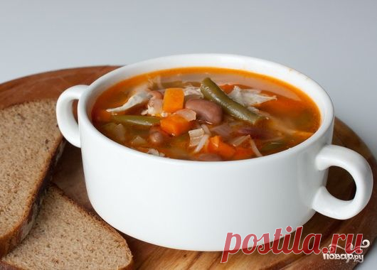 Суп фасолевый с курицей - пошаговый кулинарный рецепт на Повар.ру