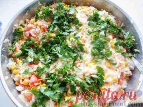 Рецепт: Рис с кукурузой и помидорами