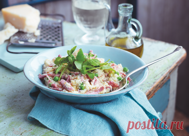 Кускус с ветчиной, сыром и овощами — Кулинарная книга - рецепты с фото