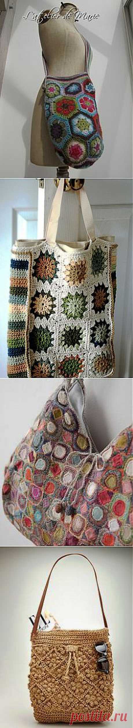 Bags, purses and etc. - squares and etc. в Pinterest