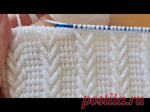 Super Easy Tunisian Knitting Crochet beybi blanket yelek battaniye canta modeli Tunus işi