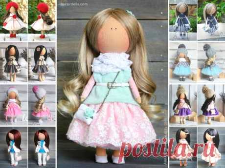 Individual Portrait Doll, Unique Art Doll, Interior Decor Doll, Tilda Doll Handmade, Fabric Baby Doll, Custom Doll for Girl by Margarita Hello, dear visitors!  This is unique magic doll created by Master Margarita Hilko (Kiev, Ukraine). This doll is sold and photos are given as examples of possible doll. New doll will be made with some changes in color and\or accessories, keeping the main style, but we can assure you will love your