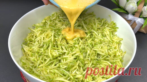 Таких ВКУСНЫХ Кабачков и яиц я еще не ел! Рецепт завтрака. Рецепт Цукини! Кабачки с яйцами лучше чем пицца | Хорошие рецепты | Дзен